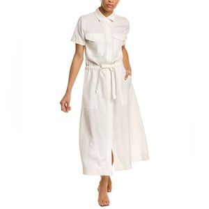 Rag & Bone NWT Luna linen‎ midi dress color marsh size medium